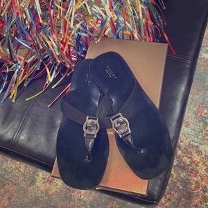 Authentic Gucci nylon lifford flats